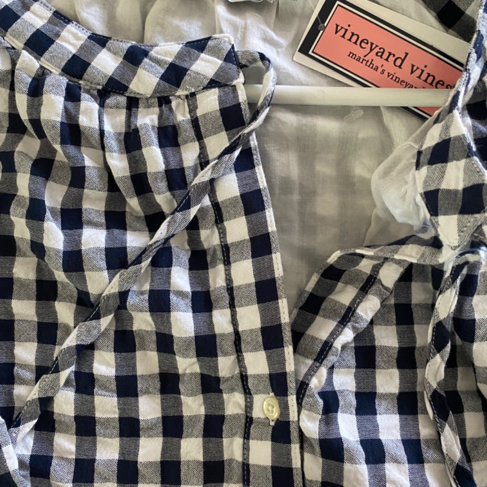 Gingham Ruffle Dress - Picture 2 of 3